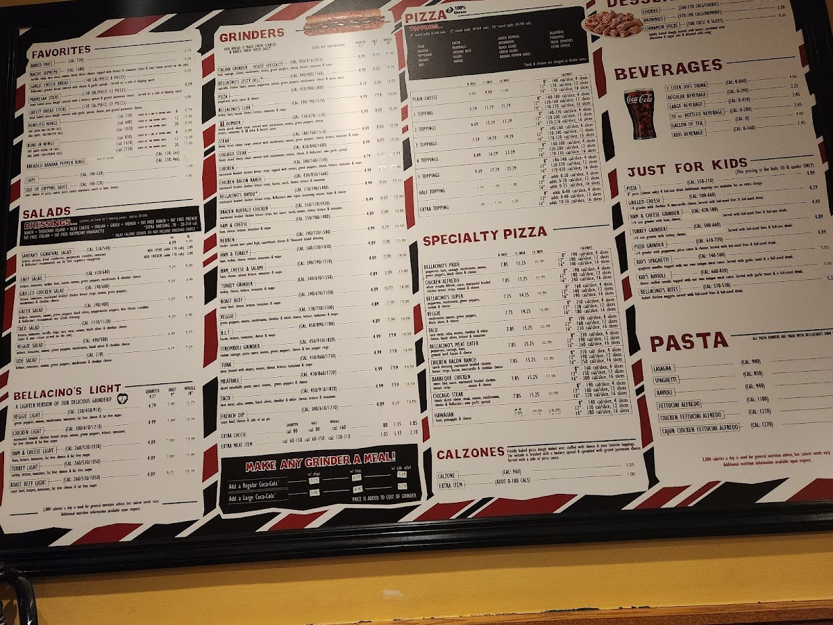 Menu Bellacino's-1